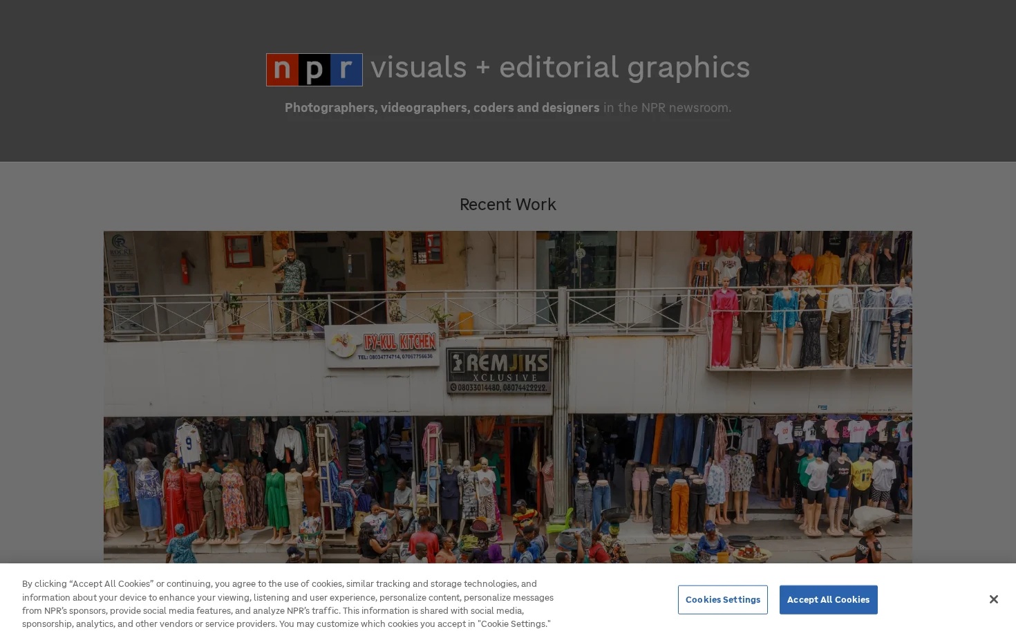 NPR Visuals + Editorial Graphics 页面快照